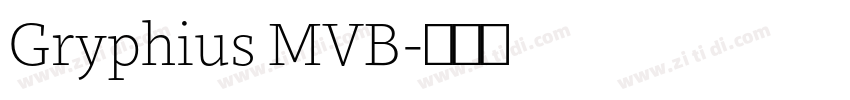 Gryphius MVB字体转换